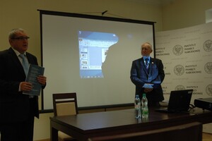 Od lewej: Marek Drużka (dyrektor Oddziału IPN w Łodzi), prof. dr hab. Bohdan Ryszewski