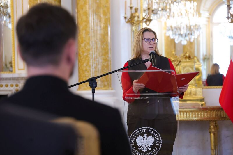 List Prezydenta RP Karola Nawrockiego odczytała Marzena Kruk. Fot. Dariusz Skrzyniarz (IPN)