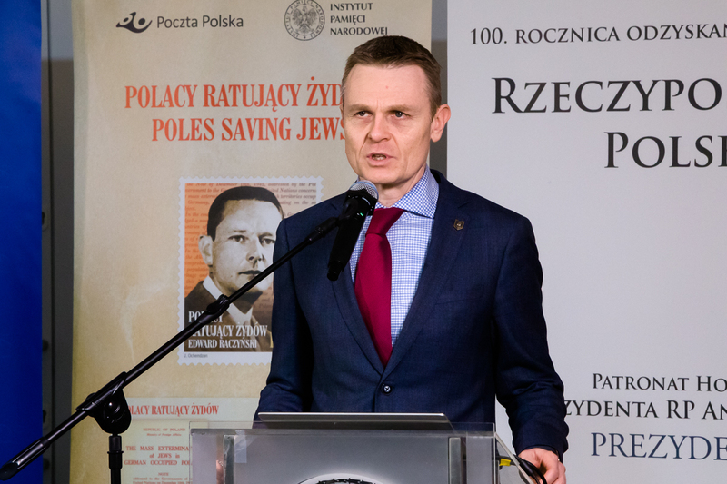 Konferencję prasową online dotyczącą nowego portalu IPN edukacja.ipn.gov.pl poprowadził dr Paweł Błażewicz (IPN) – 26 marca 2020. Fot. Sławek Kasper (IPN)