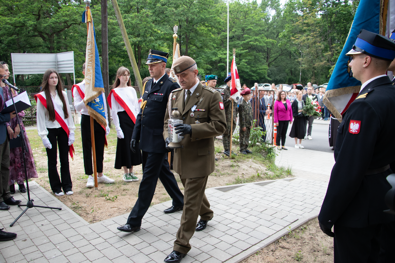 Uroczystość odsłonięcia tablicy upamiętniającej obywateli polskich poddawanych przez niemieckich okupantów przymusowym pseudobadaniom rasowym w latach 1940-1945 Łódź 16_06_2025-13, Fot. Jacek Trajdos