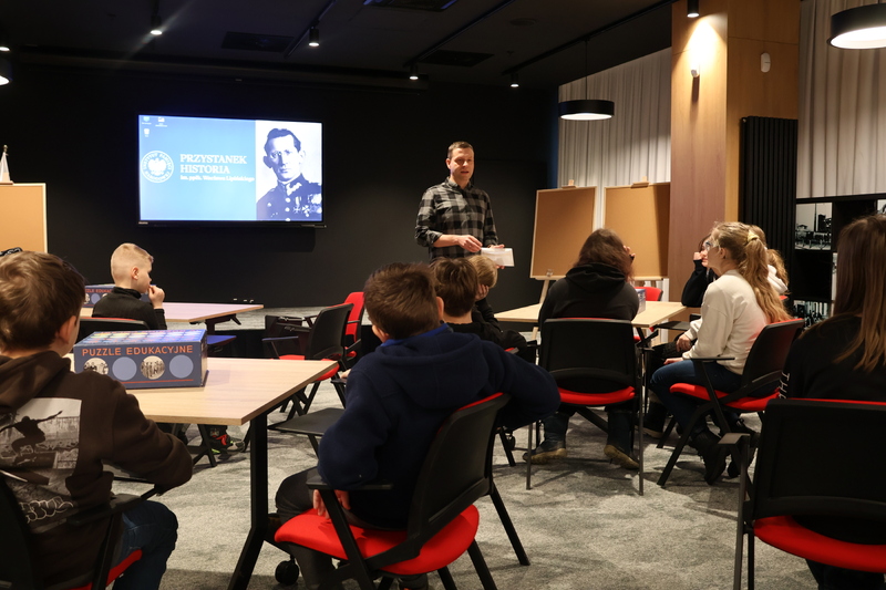 „Ferie z IPN” – warsztaty edukacyjne dla uczniów nt. obozu dla dzieci i młodzieży polskiej przy ul. Przemysłowej – Łódź, 12 lutego 2026 r. fot. Monika Łukaszewska