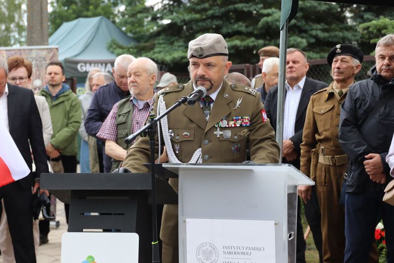 Uroczystość upamiętnienia plut. Stanisława Sobczaka - Poświętne, 14 czerwca 2026 r., fot. Anna Józwik (IPN)