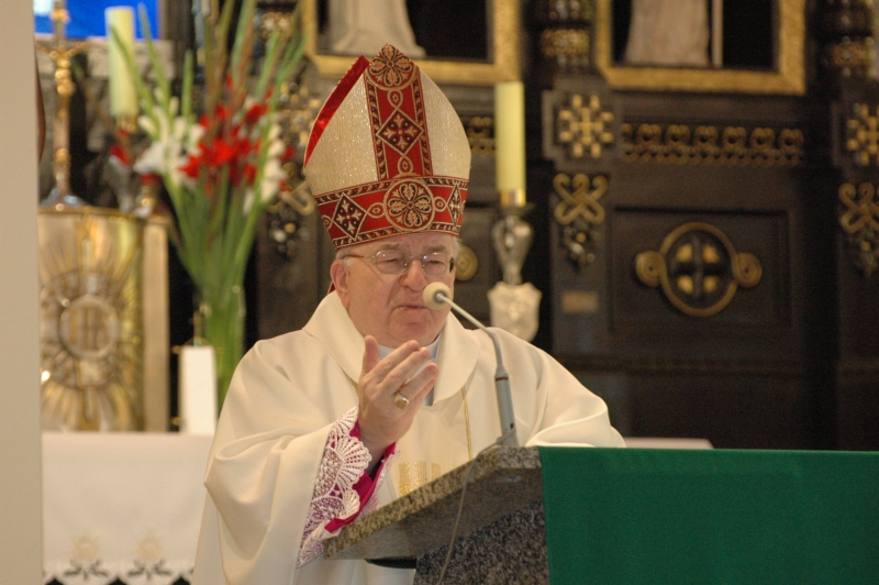 Mszę św. celebrował ks. bp dr Adam Lepa, wikariusz generalny Archidiecezji Łódzkiej