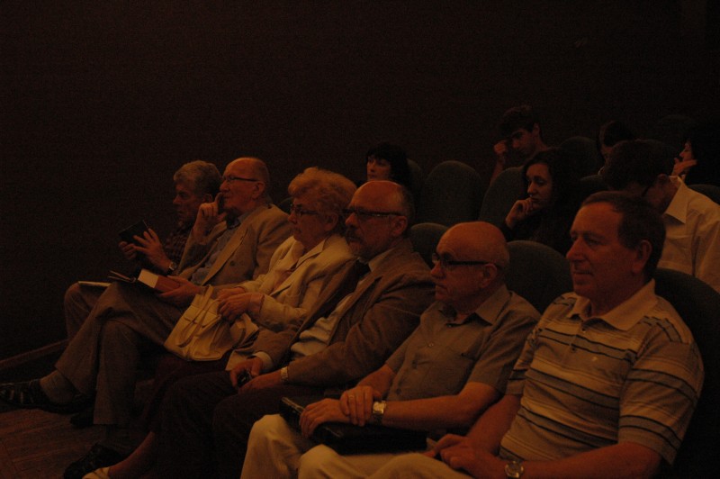 Od lewej: Ryszard Patzer, kpt. Ryszard Kozłowski, prof. Maria Blomberg, prof. Marek Dutkiewicz, Henryk Marczak