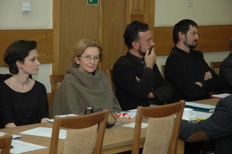 Od lewej: Marta Biedrawa (sekretarz konferencji), prof. dr hab. Małgorzata Dąbrowska (IH UŁ), prof. dr hab. Przemysław Waingertner (IH UŁ)