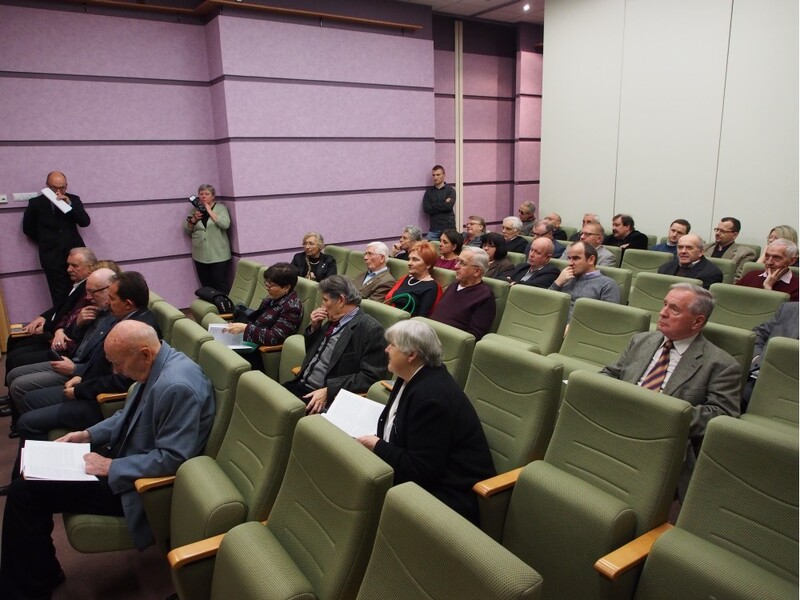 Uczestnicy prezentacji zgromadzeni w sali konferencyjnej WPB im. Marszałka J. Piłsudskiego w Łodzi