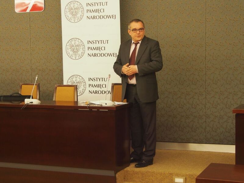 Spotkanie otworzył Marek Drużka, dyrektor Oddziału IPN w Łodzi 