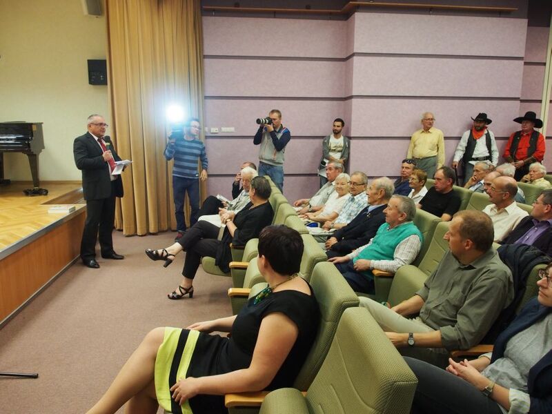 Powitanie zgromadzonych przez Marka Drużkę, dyrektora Oddziału Instytutu Pamięci Narodowej w Łodzi