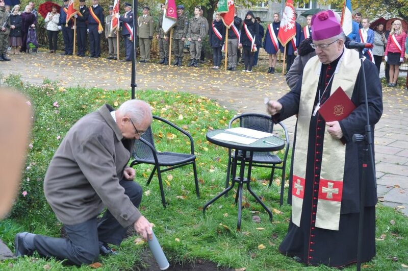 Poświęcenie kamienia węgielnego pod budowę pomnika
