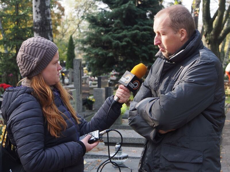 Dr Tomasz Toborek (OBEP IPN Łódź) w rozmowie z dziennikarką Radia Łódź