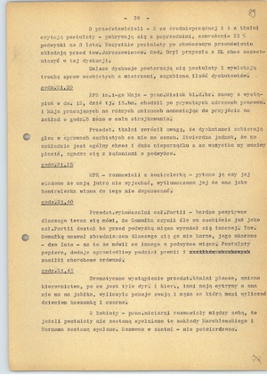 Kronika wydarzeń z terenu Łodzi, luty 1971 r., k. 39 (sygn. AIPN Ld pf 10/987, k. 89)