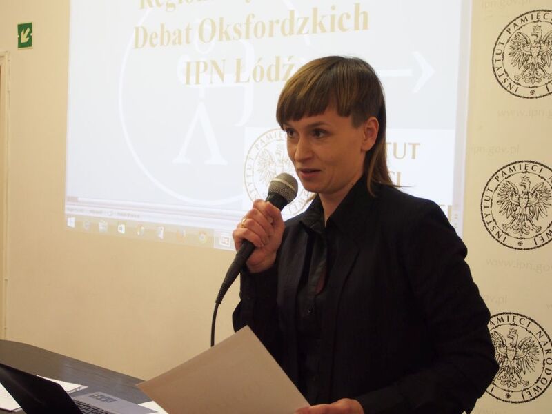 Magdalena Zapolska-Downar, pracownik OBEP IPN w Łodzi, koordynatorka łódzkiej edycji projektu