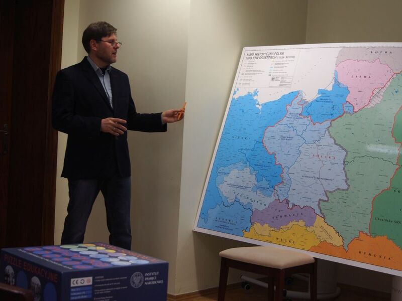 Warsztaty w Łodzi poprowadził Grzegorz Nawrot, p.o. kierownika Referatu Edukacji Historycznej OBEP IPN w Łodzi 