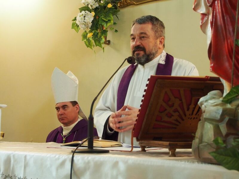 Kazanie wygłosił ks. kan. Stanisław Bracha z Ksawerowa 