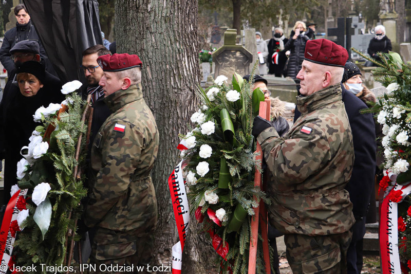 Pogrzeb ppłk. Haliny Kępińskiej-Bazylewicz - Kory,12.01.2022-16