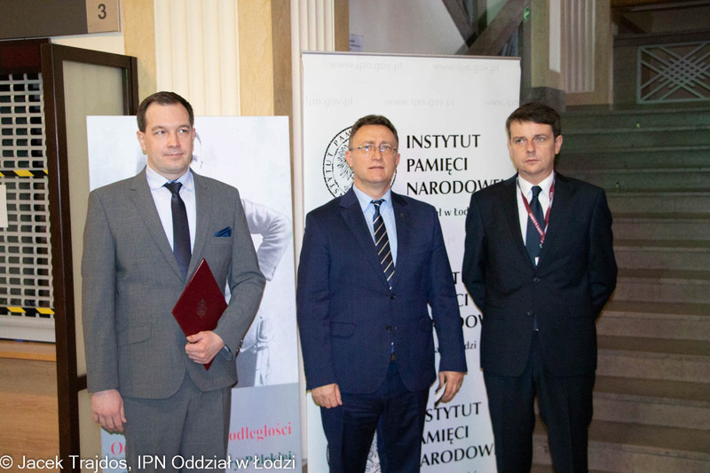 Uroczystość odsłonięcia tablicy upamiętniającej kpt. Stanisława Sojczyńskiego ps. Warszyc i jego podkomendnych – Łódź, 19 lutego 2022 r.