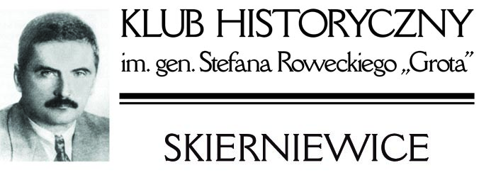 Znak graficzny Klubu Historycznego im. gen. Stefana Roweckiego „Grota” w Skierniewicach